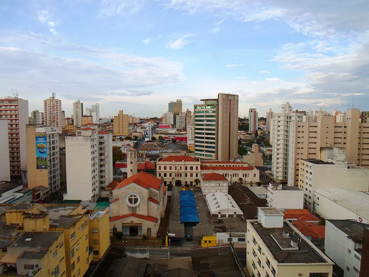 Vista do Centro de Campinas, São Paulo